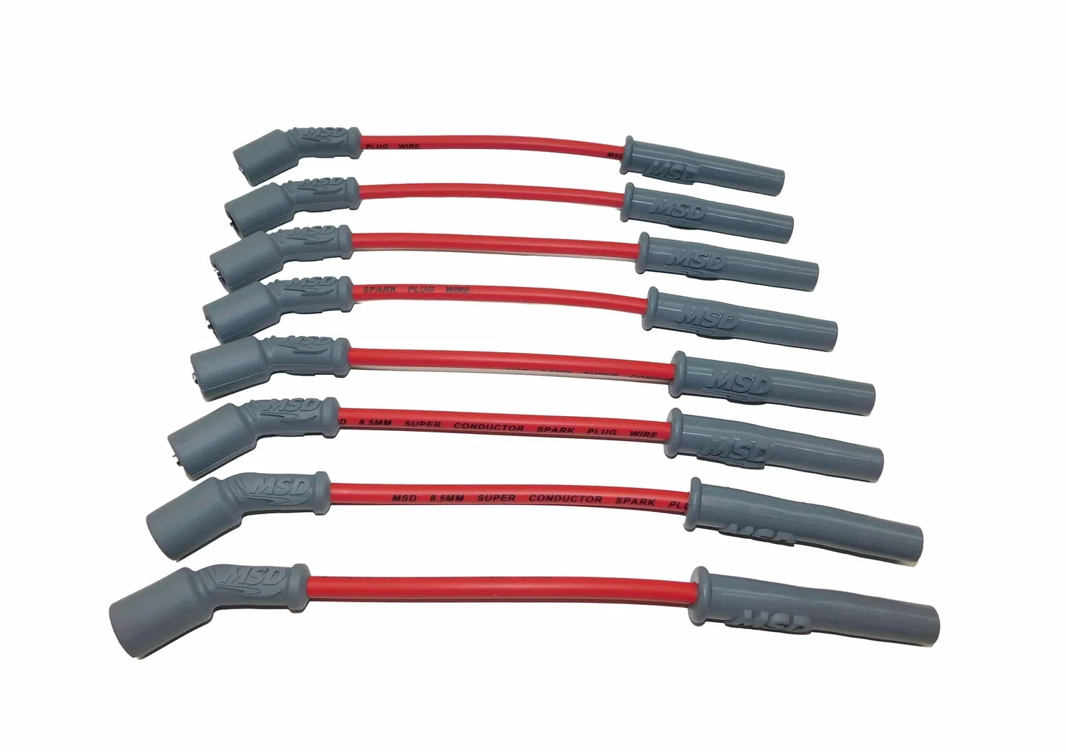MSD 32829 - 8.5mm LS1 Truck Red Spark Plug Wire Set Chevy GMC Avalanche Silverado - Red Jacket - Gen III LS 4.8_5.3_6.0